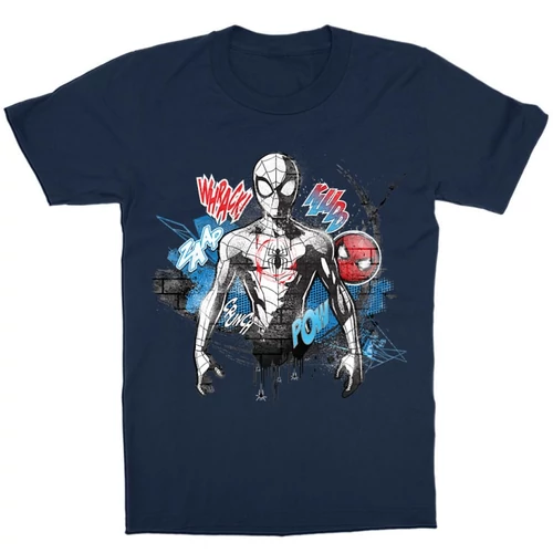Sötétkék Pókember gyerek rövid ujjú póló - Spider-Man Paint