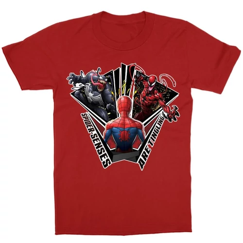 Piros Pókember gyerek rövid ujjú póló - Spider Sense