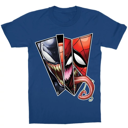 Királykék Pókember gyerek rövid ujjú póló - Venom Comics