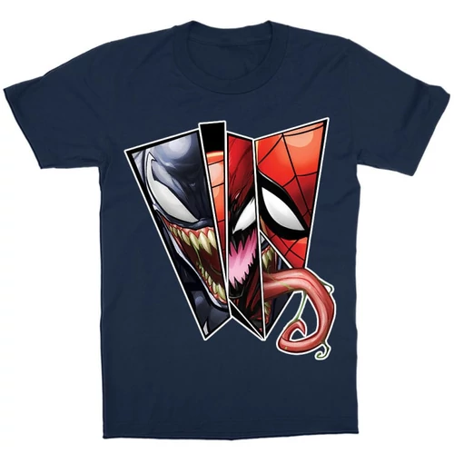 Sötétkék Pókember gyerek rövid ujjú póló - Venom Comics