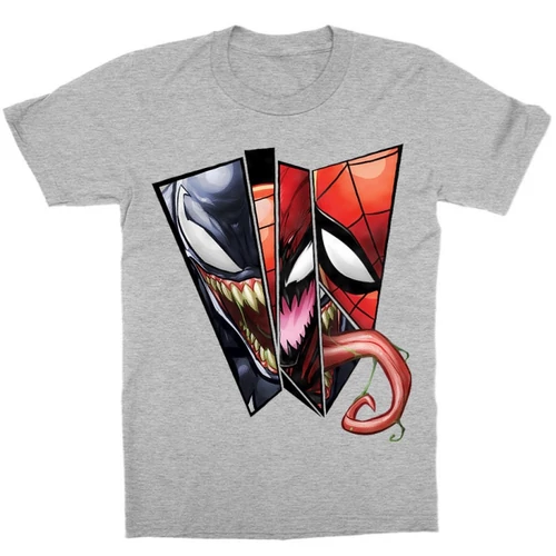 Sportszürke Pókember gyerek rövid ujjú póló - Venom Comics