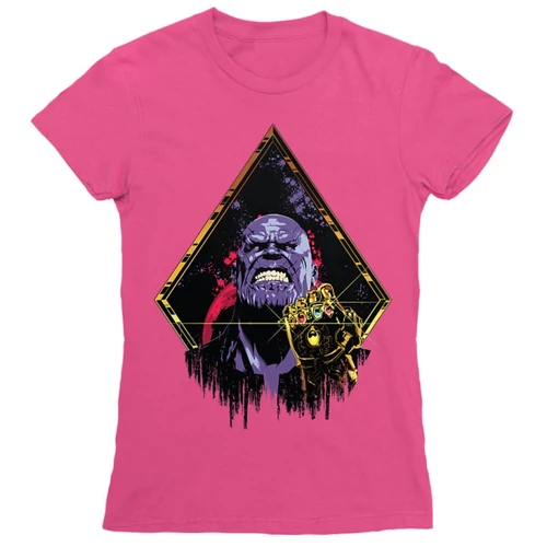 Pink Marvel Thanos női rövid ujjú póló - Thanos Univerzum