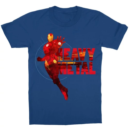 Királykék Bosszúállók Vasember gyerek rövid ujjú póló - Heavy metal