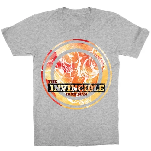 Sportszürke Bosszúállók Vasember gyerek rövid ujjú póló - The invincible