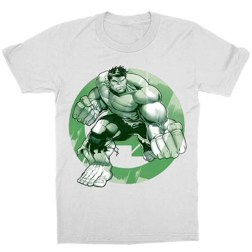 Fehér Bosszúállók gyerek rövid ujjú póló - Hulk Avengers Logo