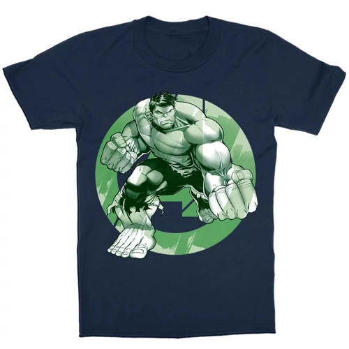 Sötétkék Bosszúállók gyerek rövid ujjú póló - Hulk Avengers Logo