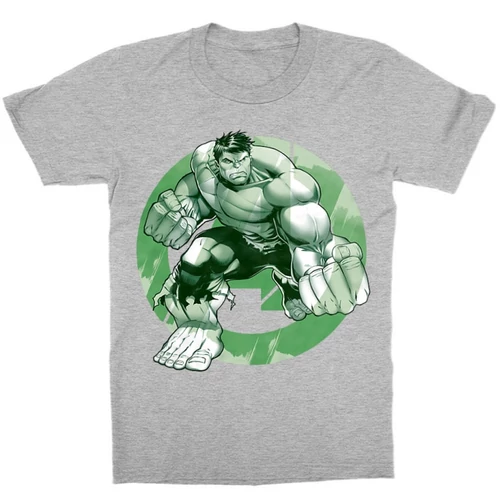 Sportszürke Bosszúállók gyerek rövid ujjú póló - Hulk Avengers Logo