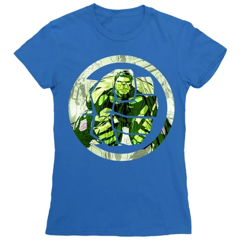 Királykék Bosszúállók női rövid ujjú póló - Hulk Comics Logo