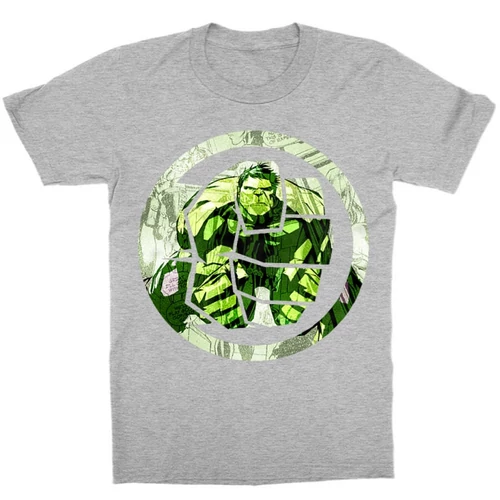Sportszürke Bosszúállók gyerek rövid ujjú póló - Hulk Comics Logo