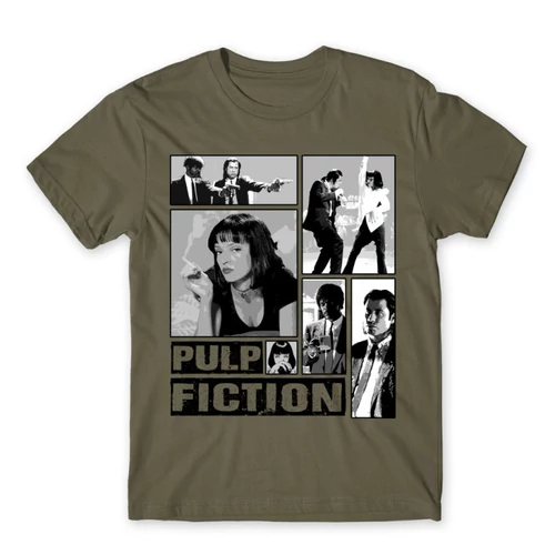 Cink Ponyvaregény férfi rövid ujjú póló - Pulp Fiction