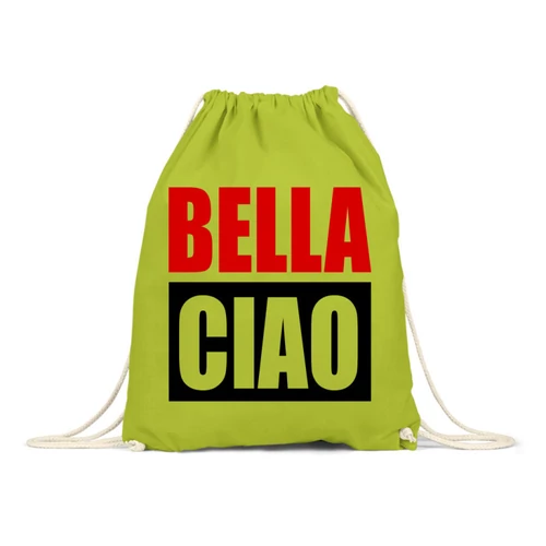 Almazöld A nagy pénzrablás tornazsák - Bella Ciao