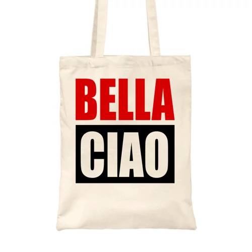 Homok  A nagy pénzrablás vászontáska - Bella Ciao