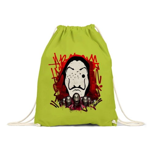  Almazöld A nagy pénzrablás tornazsák - Mask Graffiti