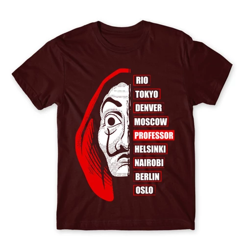 Bordó Money Heist Professor