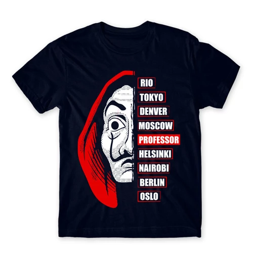 Sötétkék Money Heist Professor