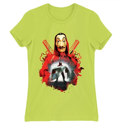 Almazöld A nagy pénzrablás női rövid ujjú póló - Money Heist Staircase