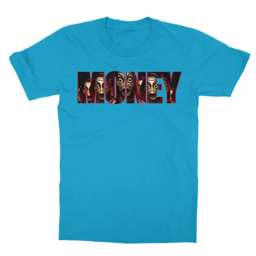 Atollkék A nagy pénzrablás gyerek rövid ujjú póló - Money Heist Staircase