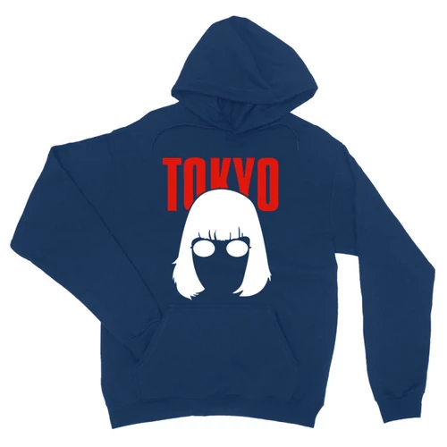 Királykék A nagy pénzrablás unisex kapucnis pulóver- Tokyo
