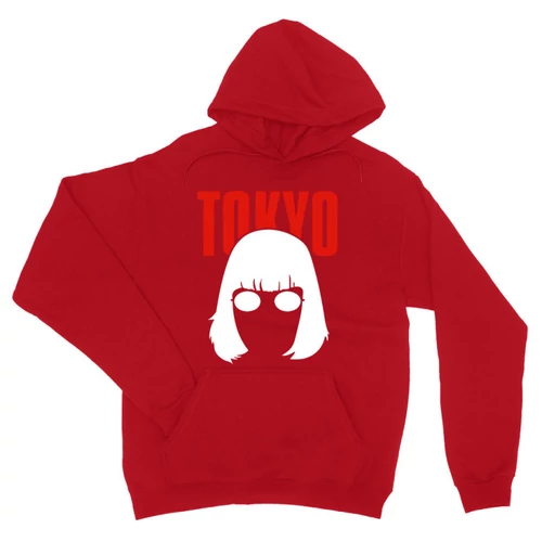 Piros A nagy pénzrablás unisex kapucnis pulóver- Tokyo
