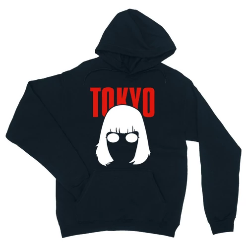 Sötétkék A nagy pénzrablás unisex kapucnis pulóver- Tokyo