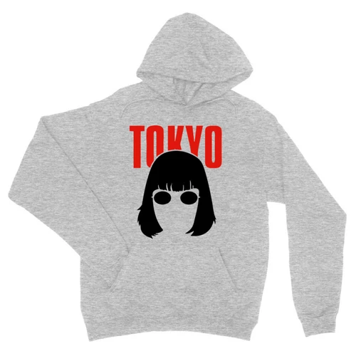 Sportszürke A nagy pénzrablás unisex kapucnis pulóver- Tokyo