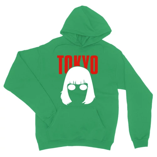 Zöld A nagy pénzrablás unisex kapucnis pulóver- Tokyo