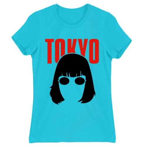 Atollkék A nagy pénzrablás női rövid ujjú póló - Tokyo