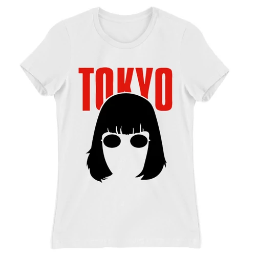 Fehér A nagy pénzrablás női rövid ujjú póló - Tokyo