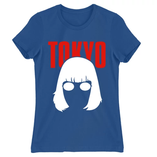 Királykék A nagy pénzrablás női rövid ujjú póló - Tokyo