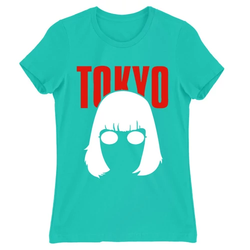 Türkiz A nagy pénzrablás női rövid ujjú póló - Tokyo