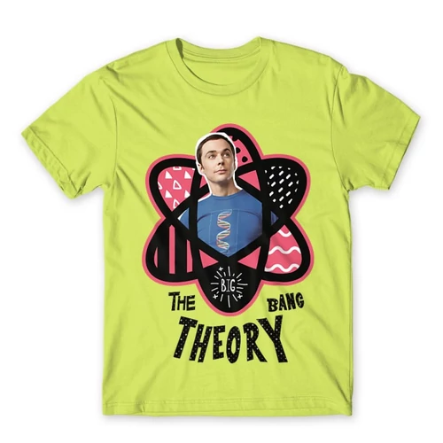 Almazöld Agymenők férfi rövid ujjú póló - Atomic Sheldon