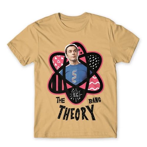 Homok Agymenők férfi rövid ujjú póló - Atomic Sheldon