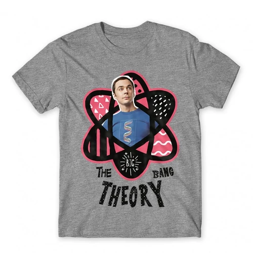 Sportszükre Agymenők férfi rövid ujjú póló - Atomic Sheldon