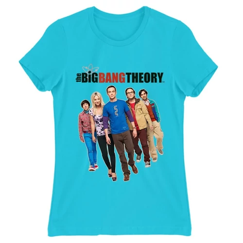 Atollkék Agymenők női rövid ujjú póló - BBT Team