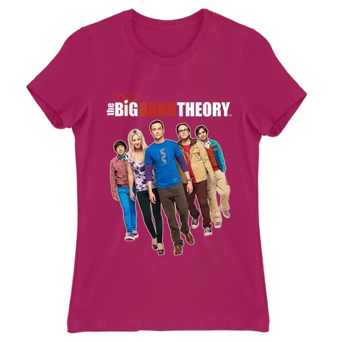 Pink Agymenők női rövid ujjú póló - BBT Team
