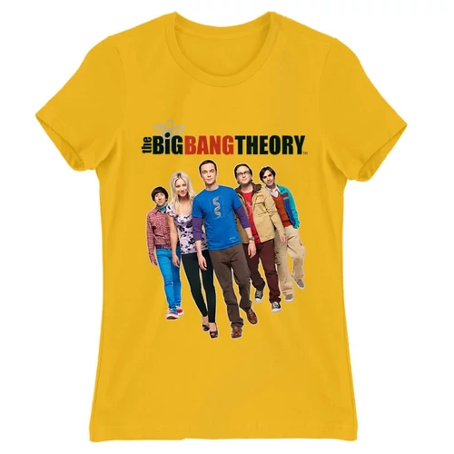 Sárga Agymenők női rövid ujjú póló - BBT Team