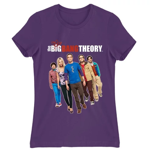 Sötétlila Agymenők női rövid ujjú póló - BBT Team