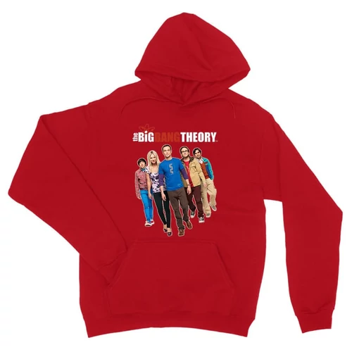 Piros Agymenők unisex kapucnis pulóver - BBT Team