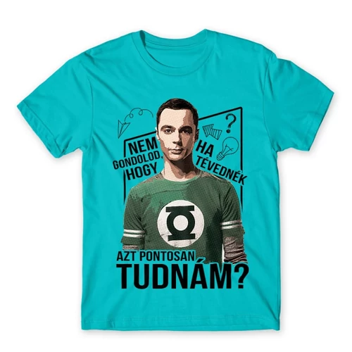 Atollkék Agymenők gyerek rövid ujjú póló - Ha tévednék, azt tudnám!