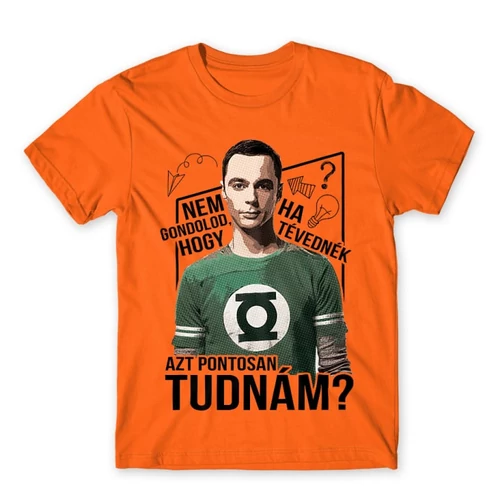 Narancs Agymenők gyerek rövid ujjú póló - Ha tévednék, azt tudnám!