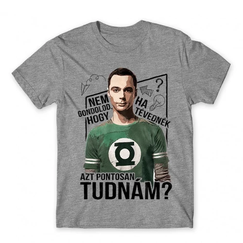 Sportszürke Agymenők gyerek rövid ujjú póló - Ha tévednék, azt tudnám!