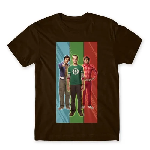 Barna Agymenők férfi rövid ujjú póló - Sheldon Stripe