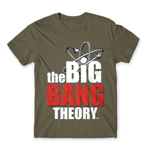 Cink Agymenők férfi rövid ujjú póló - The Big Bang Theory Logo