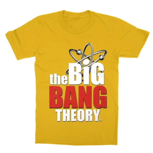 Sárga Agymenők gyerek rövid ujjú póló - The Big Bang Theory Logo