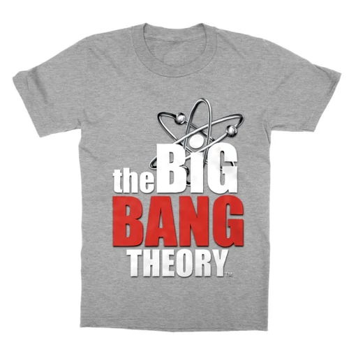 Sportszürke Agymenők gyerek rövid ujjú póló - The Big Bang Theory Logo