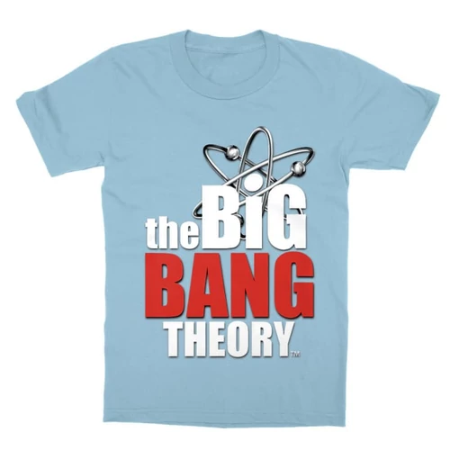 Világoskék Agymenők gyerek rövid ujjú póló - The Big Bang Theory Logo