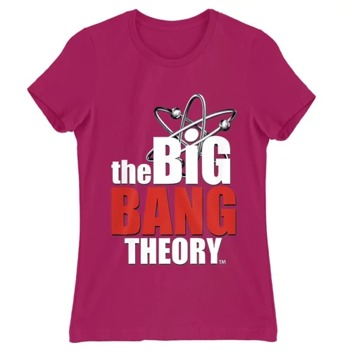 Pink Agymenők női rövid ujjú póló - The Big Bang Theory Logo
