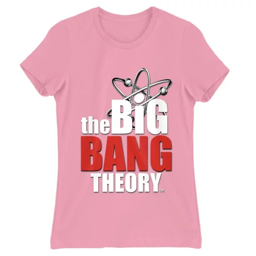 Világos rózsaszín Agymenők női rövid ujjú póló - The Big Bang Theory Logo