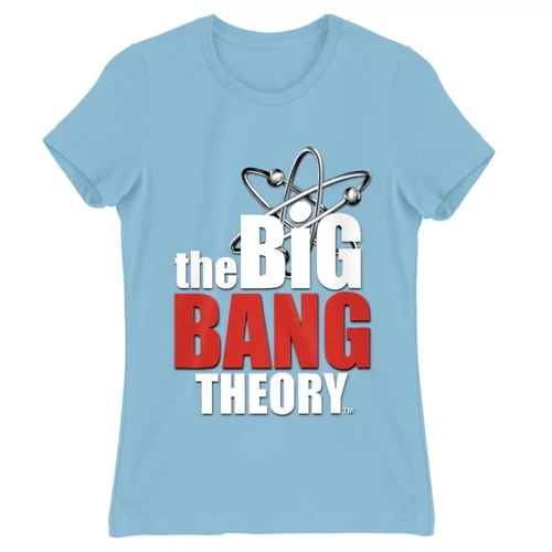 Világoskék Agymenők női rövid ujjú póló - The Big Bang Theory Logo