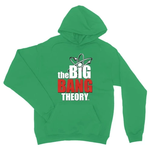 Zöld Agymenők unisex kapucnis pulóver - The Big Bang Theory Logo